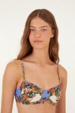 Light Blush Hilo Stripes Underwire Bikini Top