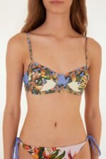 Light Blush Hilo Stripes Underwire Bikini Top - Image 4