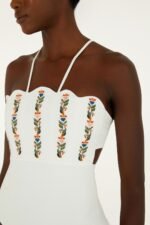 Off-White Stitched Garden Cropped One Piece - Image 2
