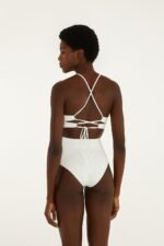 Off-White Stitched Garden Cropped One Piece - Image 3