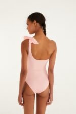 Light Pink Anthurium One Piece Swimsuit - Image 3