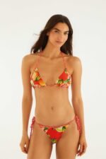 Red Fruits Rope Ties Bikini Bottom