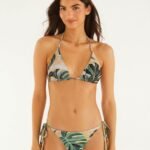 Mosaic Side Ties Tassels Bikini Bottom
