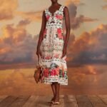 Off-White Bloom Garden Maxi Dress