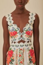 Off-White Bloom Garden Maxi Dress - Image 4