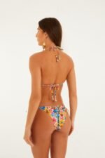 Multicolor Floraline Side Tie Bikini Bottom - Image 4