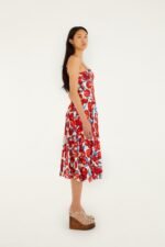 Cherry Blossom Sleeveless Midi Dress - Image 4