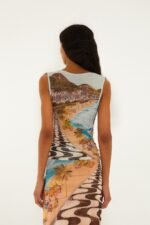 Multicolor Copacabana Beach Sleeveless Blouse - Image 3