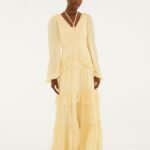 Butter Yellow Ruffled Buttoned Maxi Dress