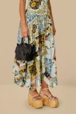 Black Leather Flower Bag - Image 2