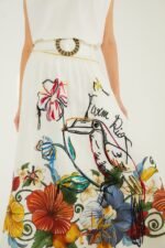 Off-White Tropi Embroidered Maxi Skirt - Image 2