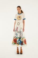 Off-White Tropi Embroidered Maxi Skirt - Image 5