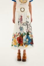Off-White Tropi Embroidered Maxi Skirt - Image 6