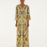 Sand Marine Garden Maxi Dress