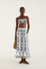 Off-White Flowers Arch  Maxi Skirt