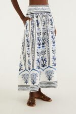 Off-White Flowers Arch  Maxi Skirt - Image 2