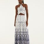 Off-White Fishes Flow Maxi Skirt