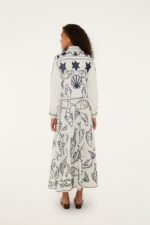 Off-White Fresh Fish Embroidered Midi Skirt - Image 4