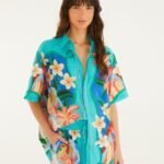 Multicolor Garden Of Life Scarf Shorts