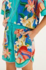 Multicolor Garden Of Life Scarf Shorts - Image 2