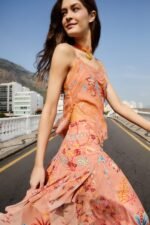 Mocha Boho Enhance Lace Blouse - Image 2