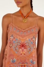 Mocha Boho Enhance Lace Blouse - Image 3