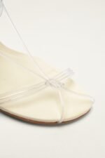 White Spaghetti Jelly Kitten Heeled Sandal - Image 4