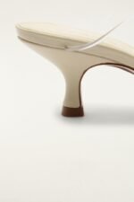 White Spaghetti Jelly Kitten Heeled Sandal - Image 5