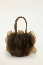 Dark Olive Jelly Flower Bag