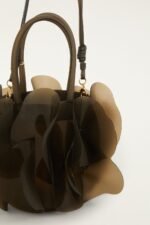 Dark Olive Jelly Flower Bag - Image 4