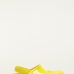 Yellow Monstera Slingback Rain Clog