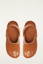 Brown Monstera Slingback Rain Clog - Image 3