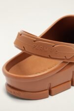 Brown Monstera Slingback Rain Clog - Image 5