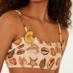 Sand Marine Shells Broch Top