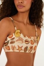 Sand Marine Shells Broch Top