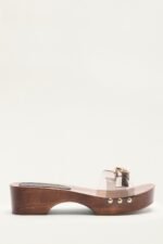 Brown NONELIE Jelly Clog