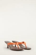 Orange Rob Kitten Heeled Sandal - Image 2