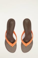 Orange Rob Kitten Heeled Sandal - Image 3