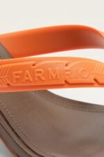 Orange Rob Kitten Heeled Sandal - Image 4