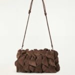 Suede Flower Clutch