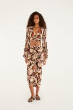Ammonite Multicolor Midi Skirt