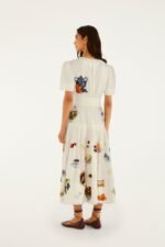 Country Table Winter Short Sleeve Midi Dress - Image 3