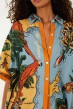 Multicolor Beaches Path Buttoned Shirt - Image 5