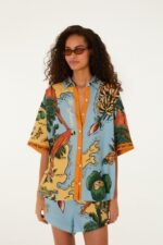 Multicolor Beaches Path Buttoned Shirt - Image 6