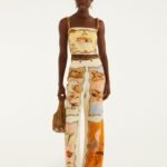 Multicolor Rio Souvenir Scarves Rope Detail Pants