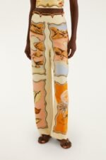 Multicolor Rio Souvenir Scarves Rope Detail Pants - Image 2