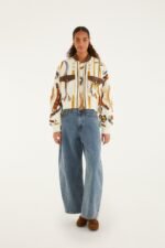 Off-White Equestrian Scarf Pockets Bomber Jacket - Image 2