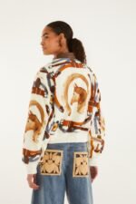 Off-White Equestrian Scarf Pockets Bomber Jacket - Image 3
