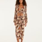 Ammonite Multicolor Midi Skirt