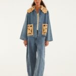 Blue Denim Richelieu Wide-Leg Pants